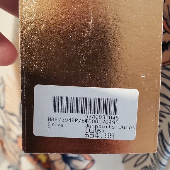 LOVE CULTURE | Peach Tropical Lace Up Jumpsuit - Picture 10 of 10